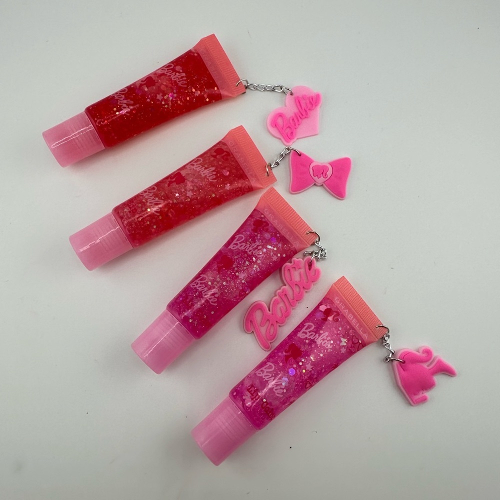 Barbie 4 pack Keychain gloss glitter- Brand new! - Picture 5 of 5